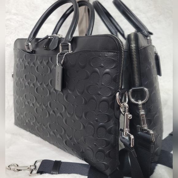 😘 NWT COACH SIGNATURE BUSINESS ATACHE COMPUTER WORK BUSINESS LAPTOP BAG - Picture 2 of 14